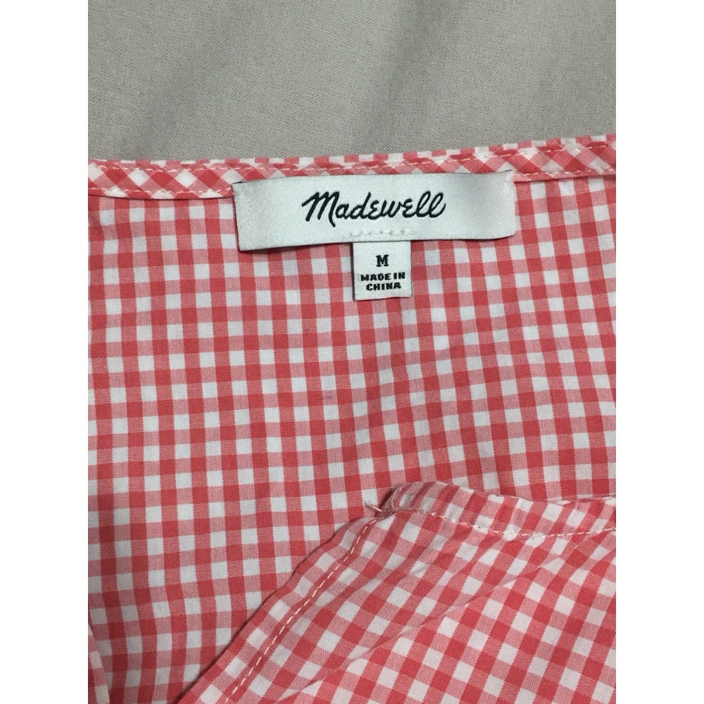 NWOT Madewell gingham tank top with embroidery - Medium - Picture 6 of 8